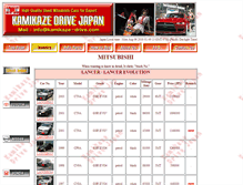Tablet Screenshot of mitsubishicars.kamikaze-drive.com